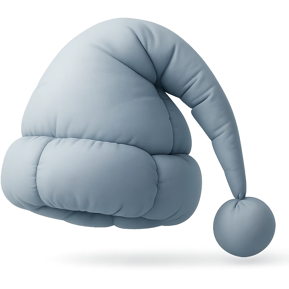 sleep cap in cushion style emoji