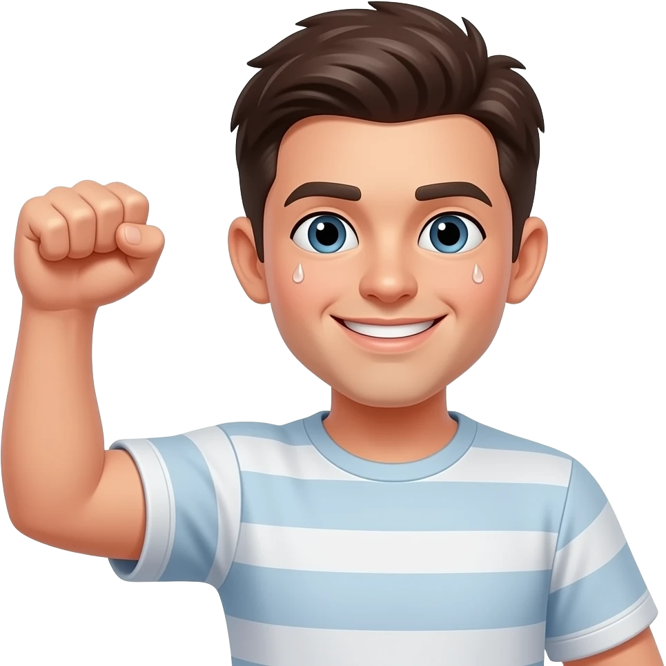 Standing up 8=✊🏻=D💦 emoji