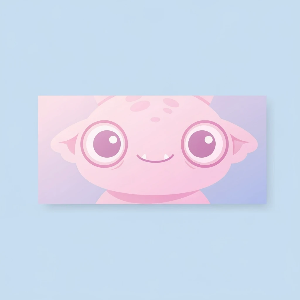 pastel horror banner, cute, expressive, minimal, variation 1 emoji