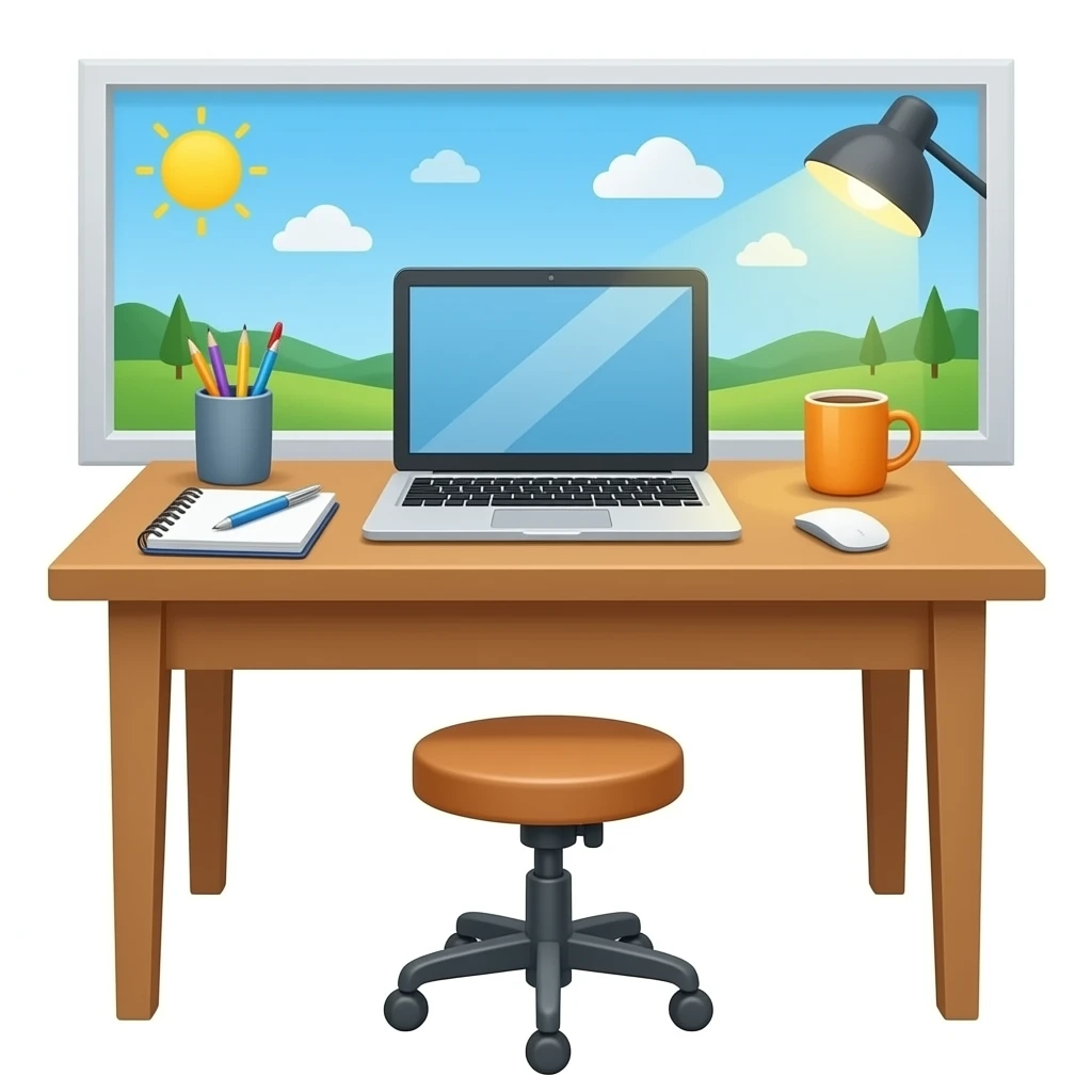 desk work aesthetic emoji