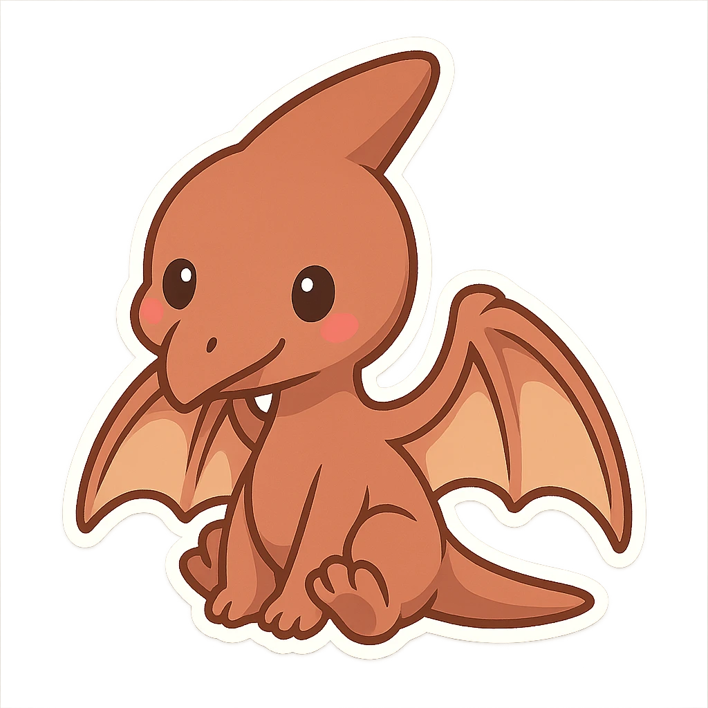 一只可爱的翼龙 emoji