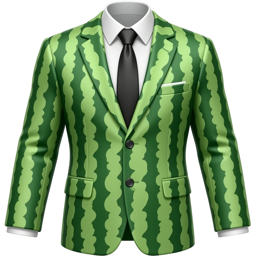 Watermelon suit emoji