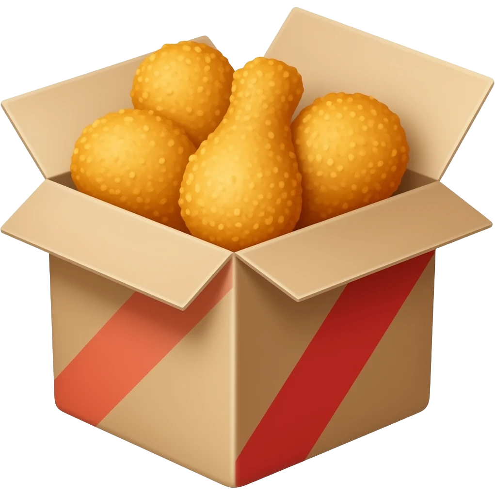 Chicken nuggets in a box emoji