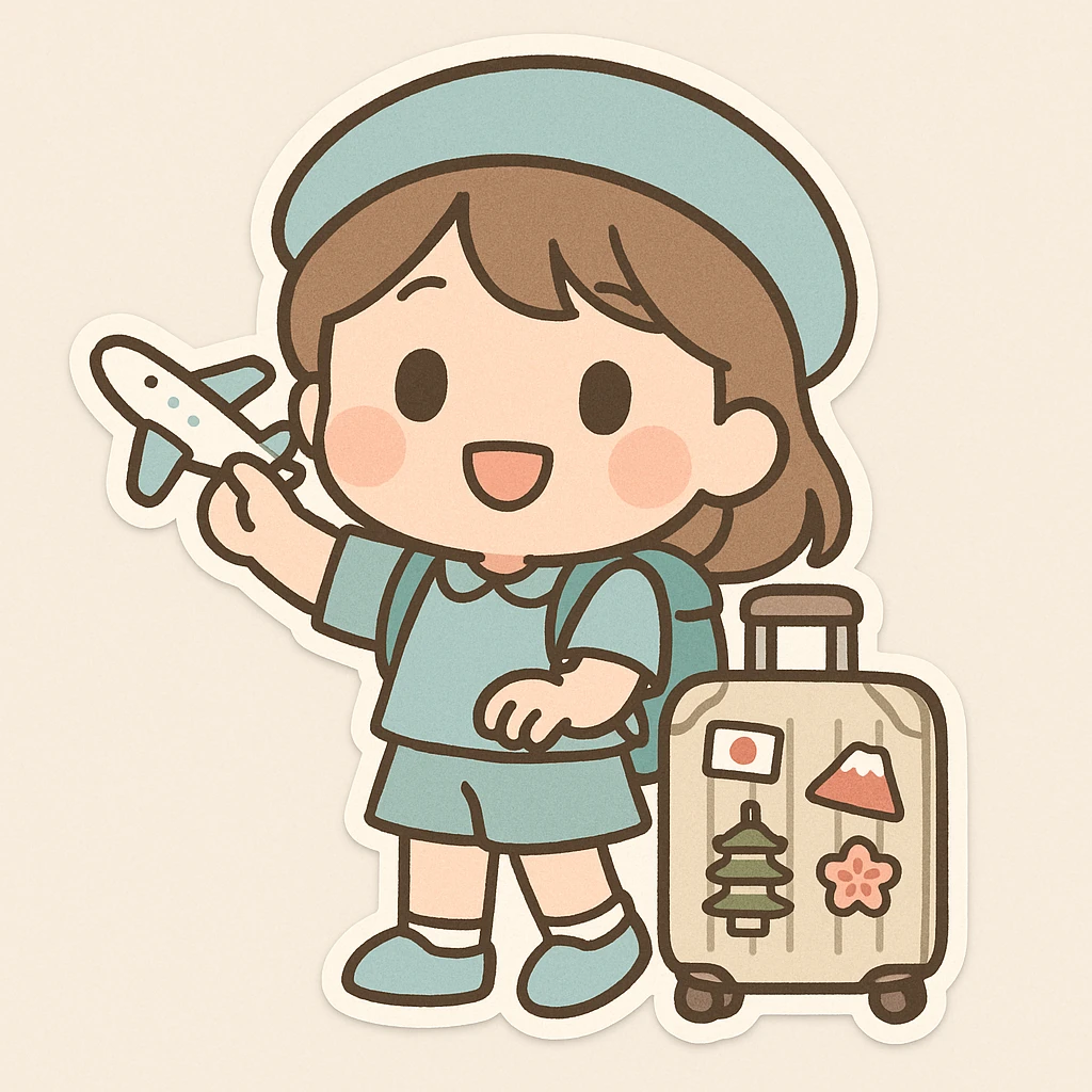 sticker commemorating landing in japan emoji