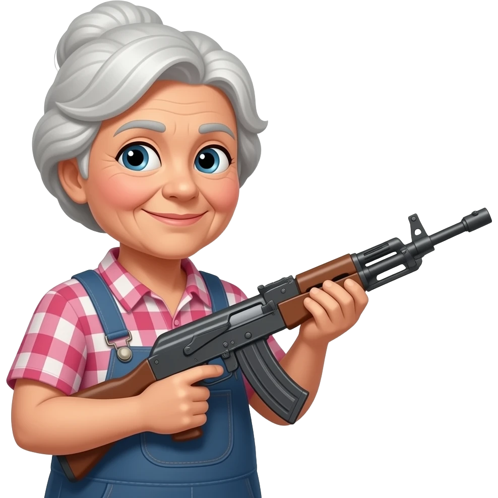 a grandma and a basooka emoji