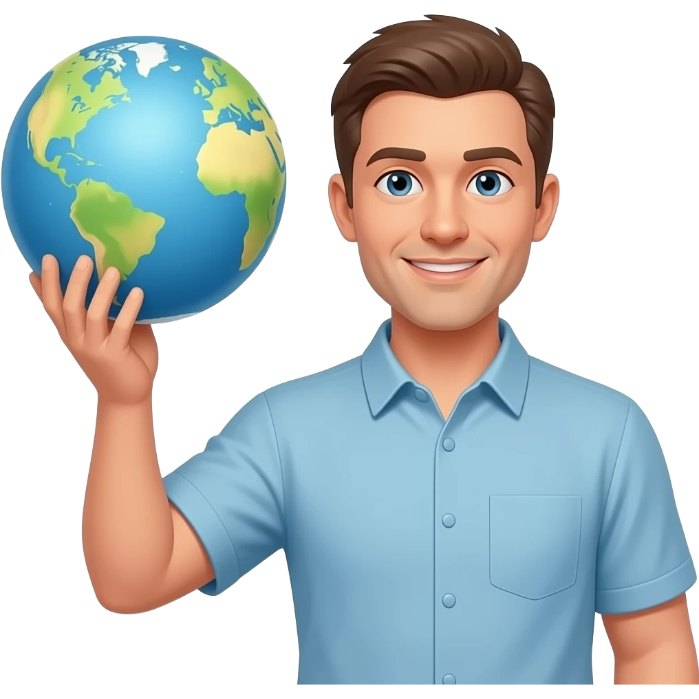 atlas held up by man emoji