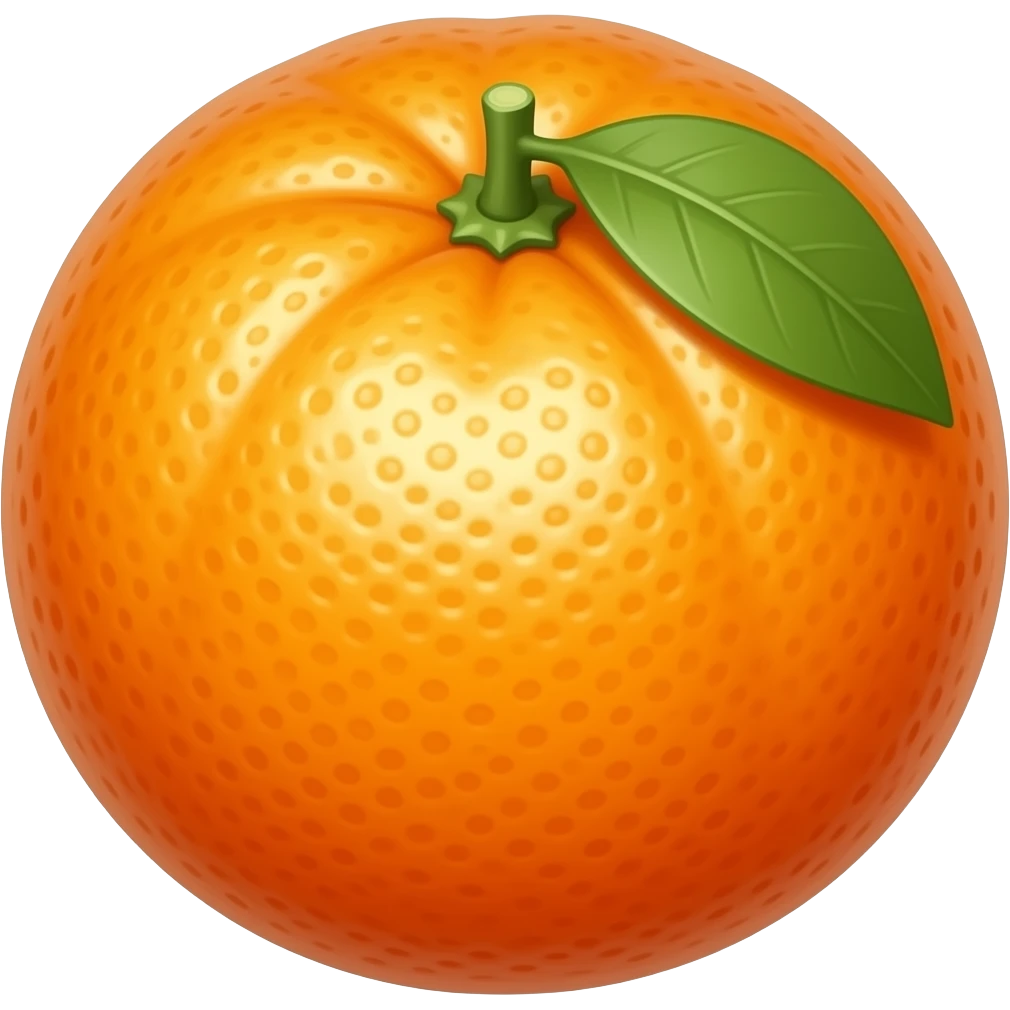 Tangerine emoji