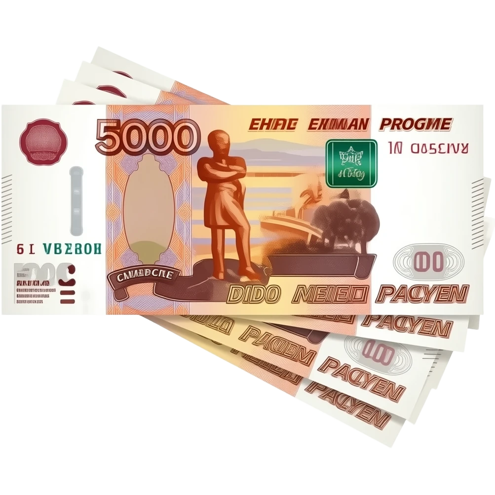 5000 рублей купюры emoji