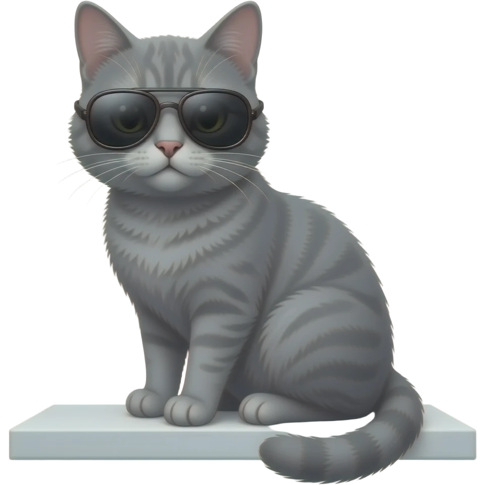 Cat wearing sunglasses emoji