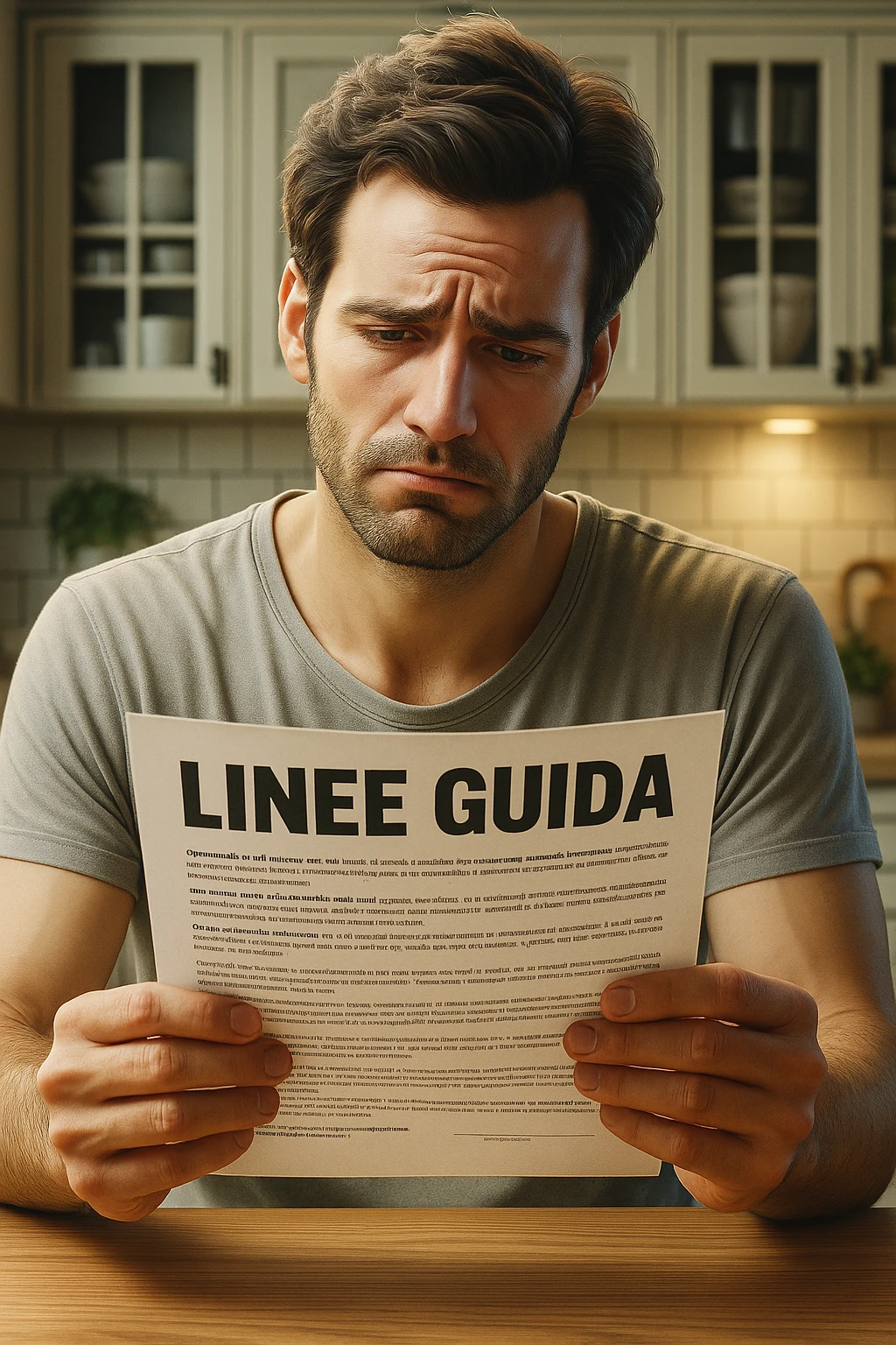 FALLA IDENTICA A QUESTA MA SUL FOGLIO SCRIVI "LINEE GUIDA" IN ITALIANO emoji