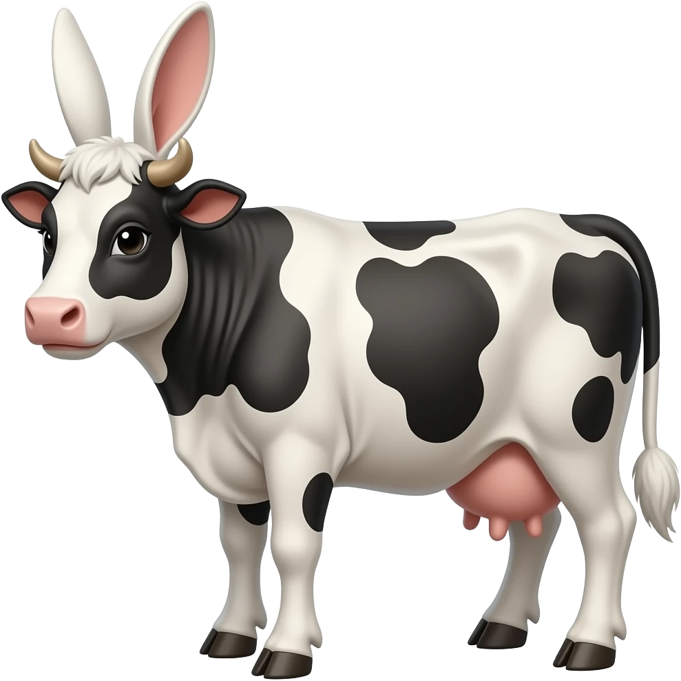 cow rabbit hybrid emoji