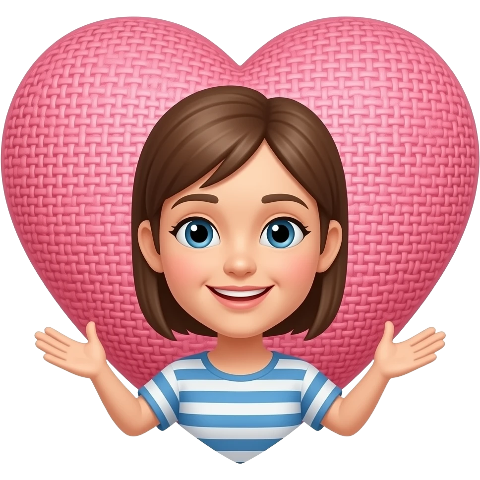 Stitch holding a heart emoji