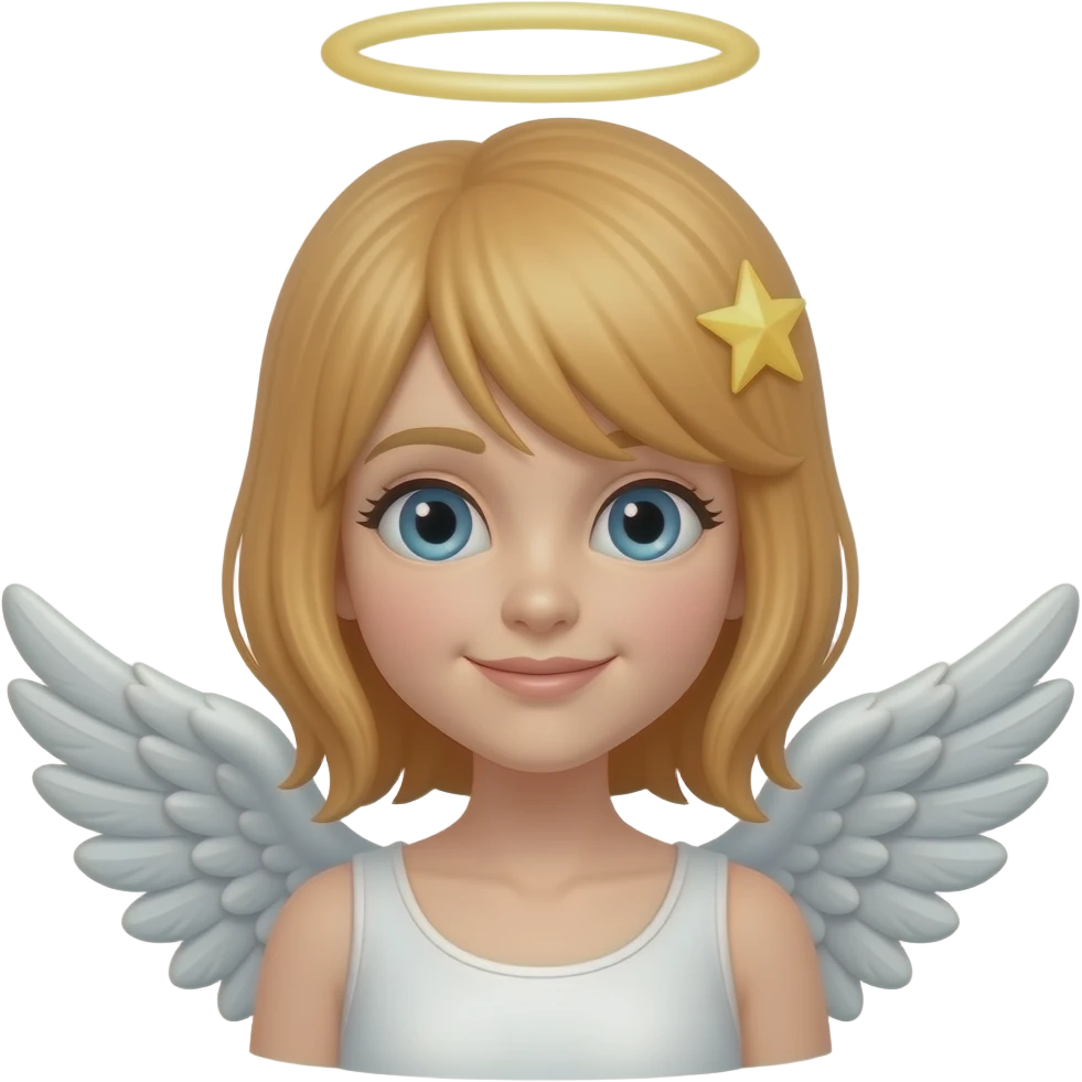 Orange angel emoji