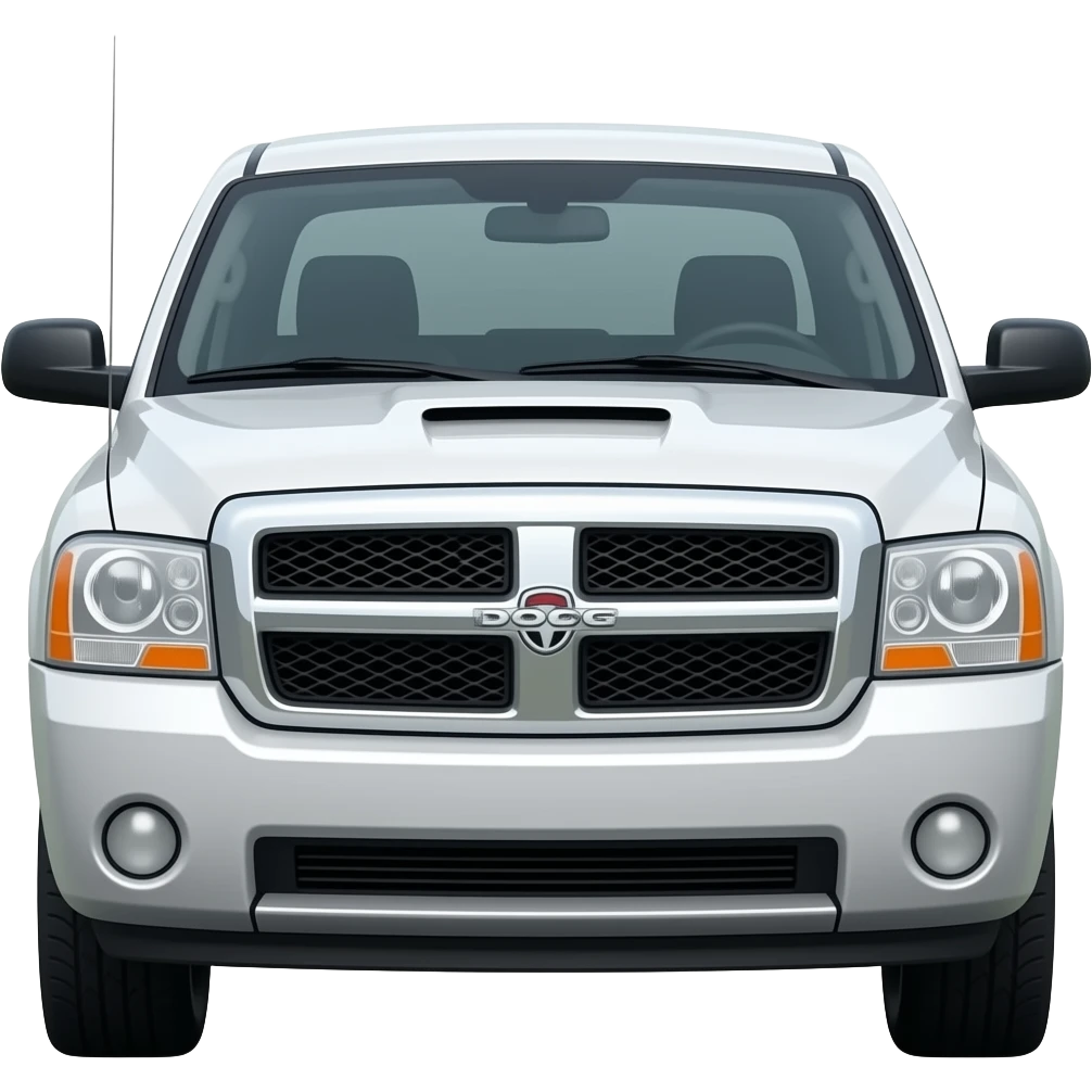 White dodge 2009 Dakota emoji emoji
