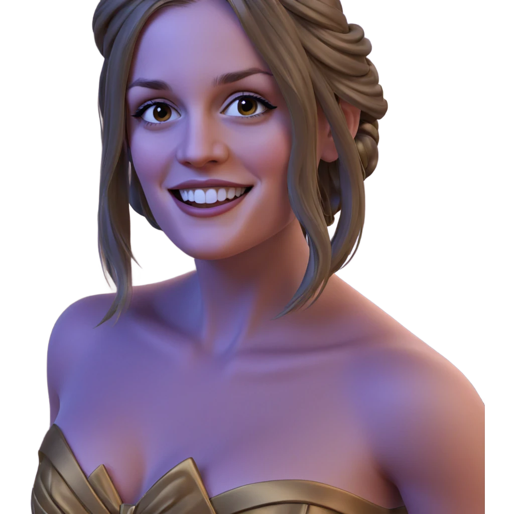 smiling girl in elegant dress emoji