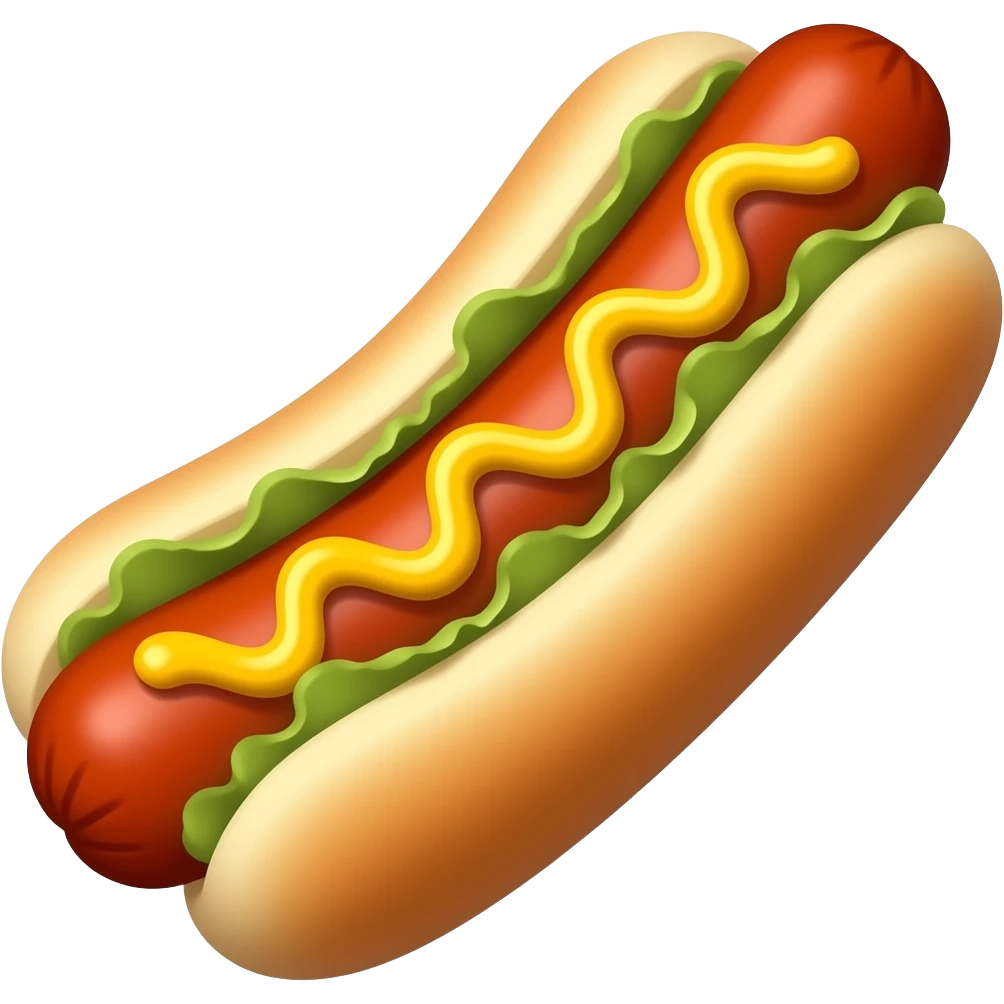 Hot dog emoji