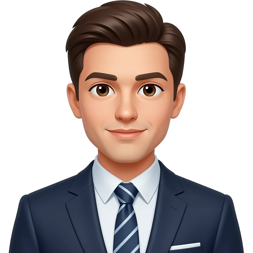 IA, hombre persona joven inteligente, para un negocio que se vista urbano emoji