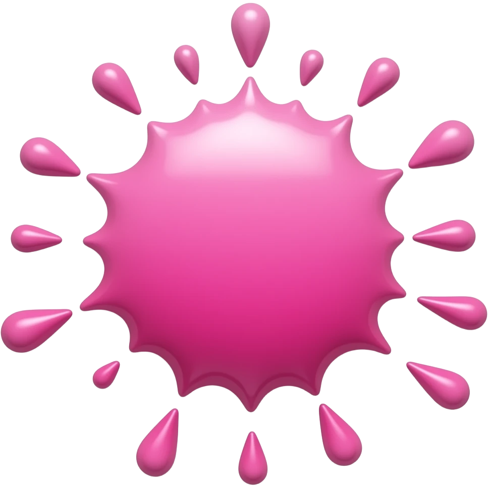splatter pink emoji