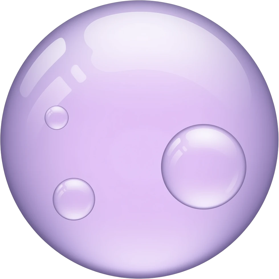 Bubbles lilac emoji