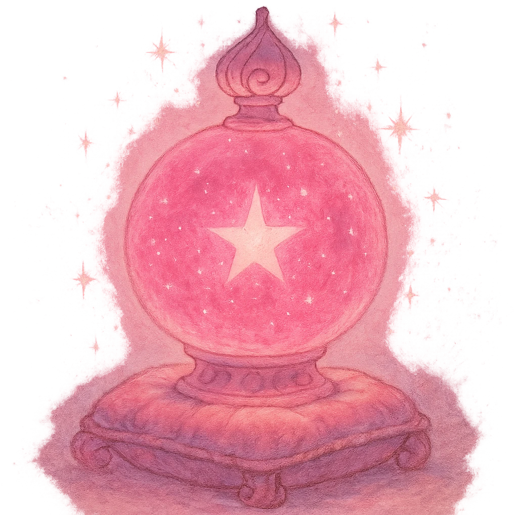 magical object in all pink, dreamy lighting, soft painterly textures, whimsical and enchanting emoji