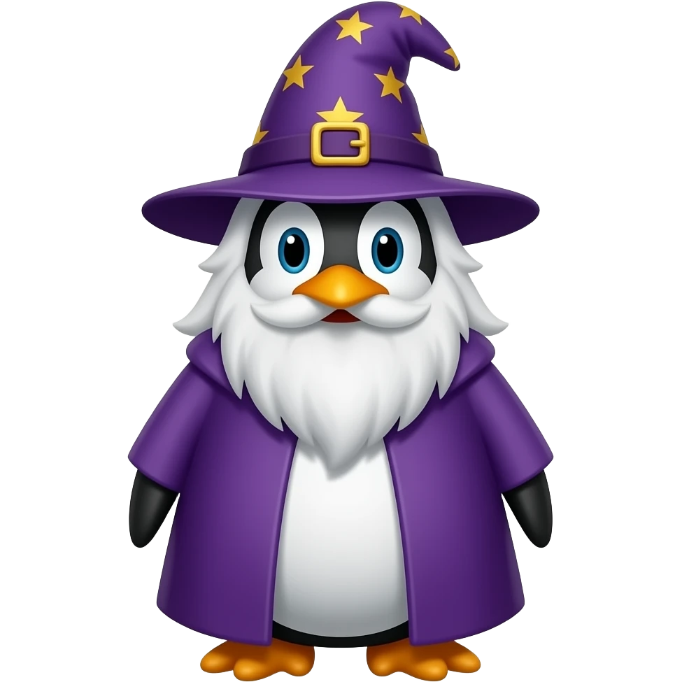 Penguin Wizard emoji