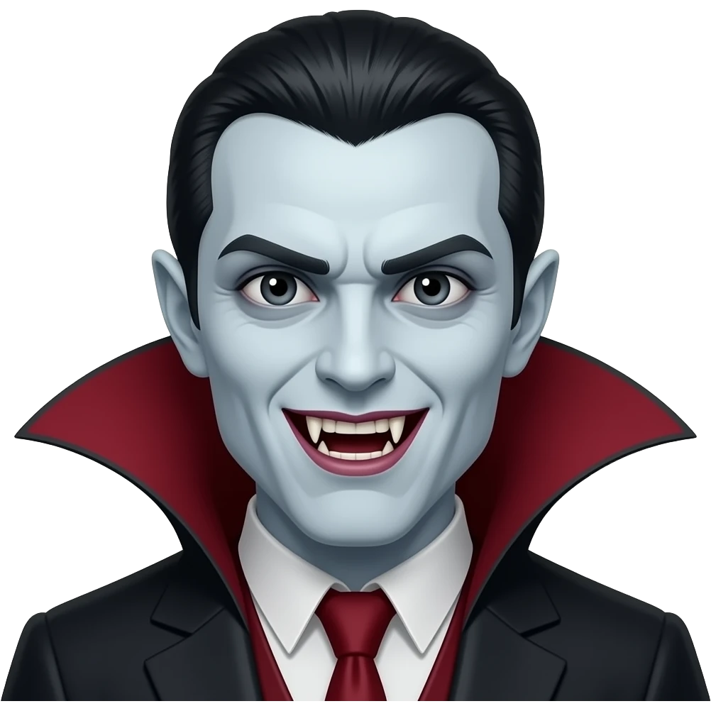 Turn her into a vampire with fangs and a cloak emoji