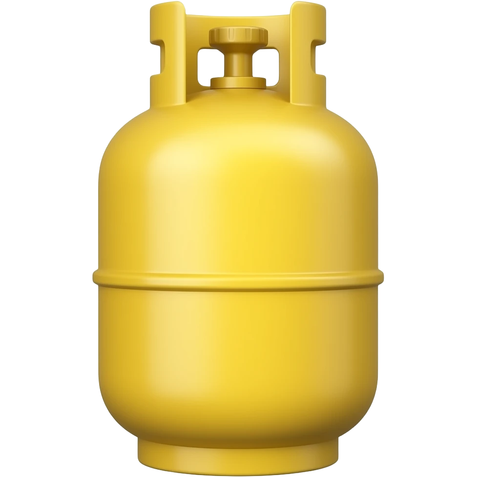 One single yellow Gas cylinder emoji