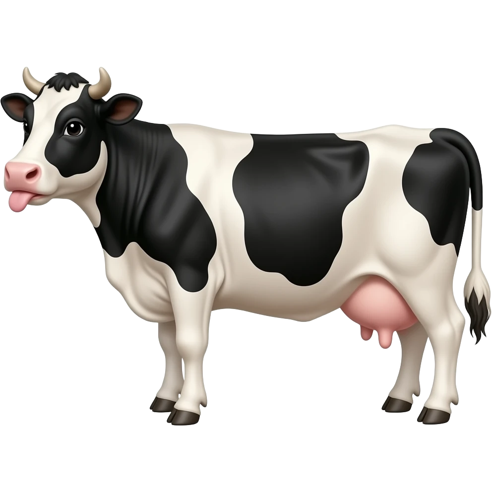 Licking milk udders emoji