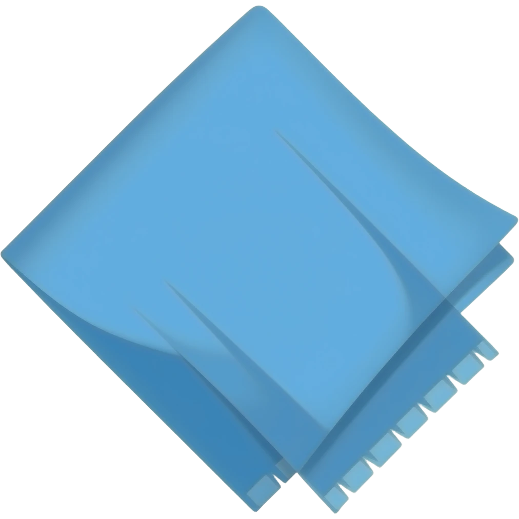 small blue cloth emoji