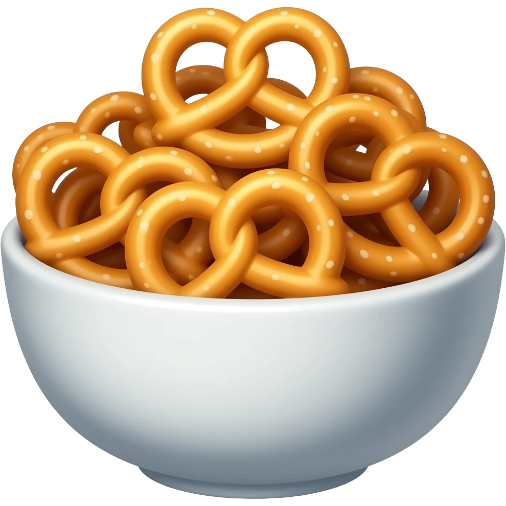 Bowl of pretzels emoji