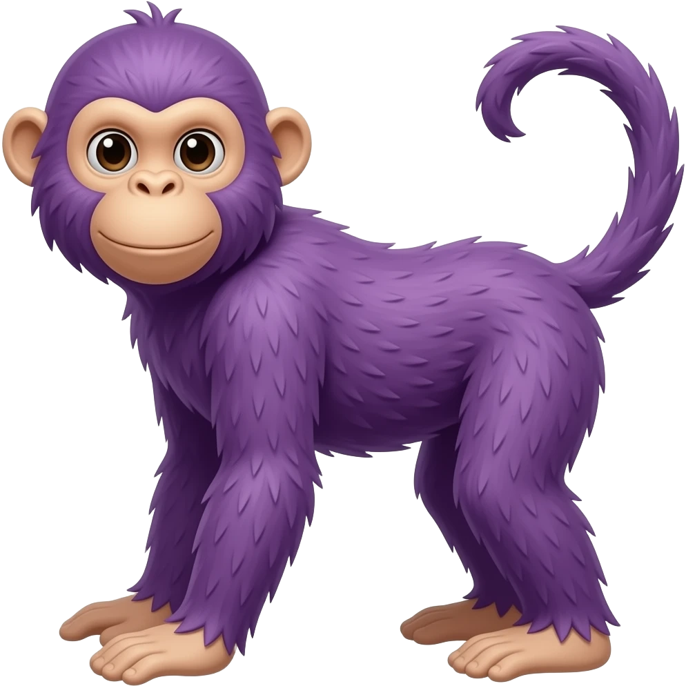 purple monkey emoji