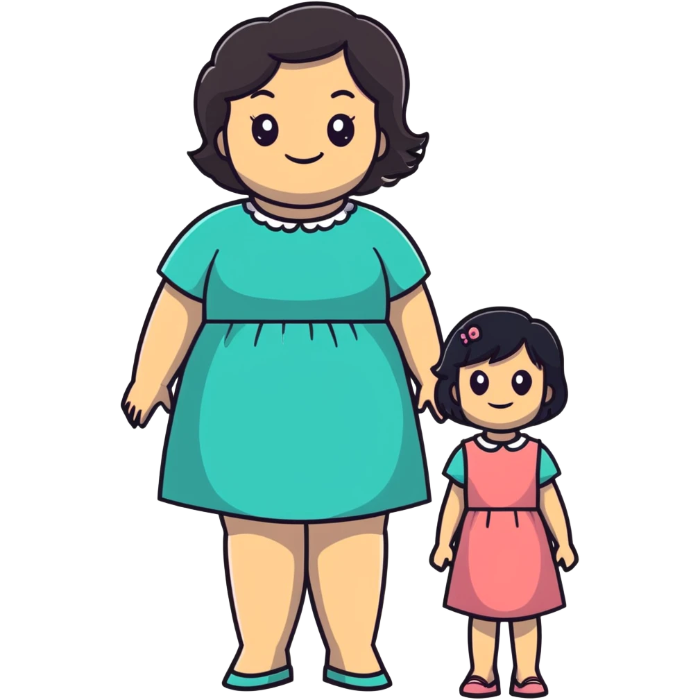 Mom and Cheyenne  emoji