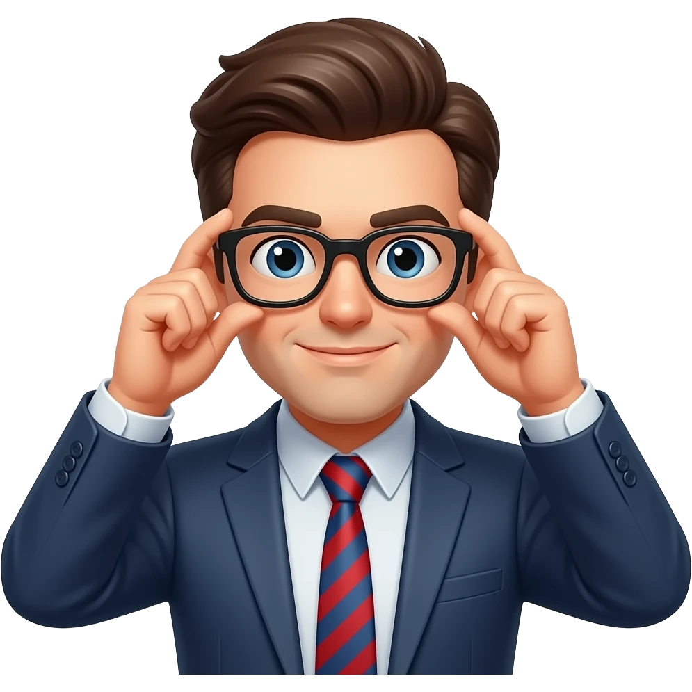 hiding glasses emoji