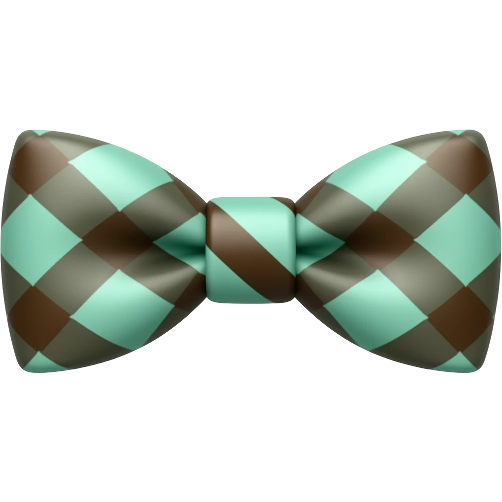 Chocolate mint bowtie emoji