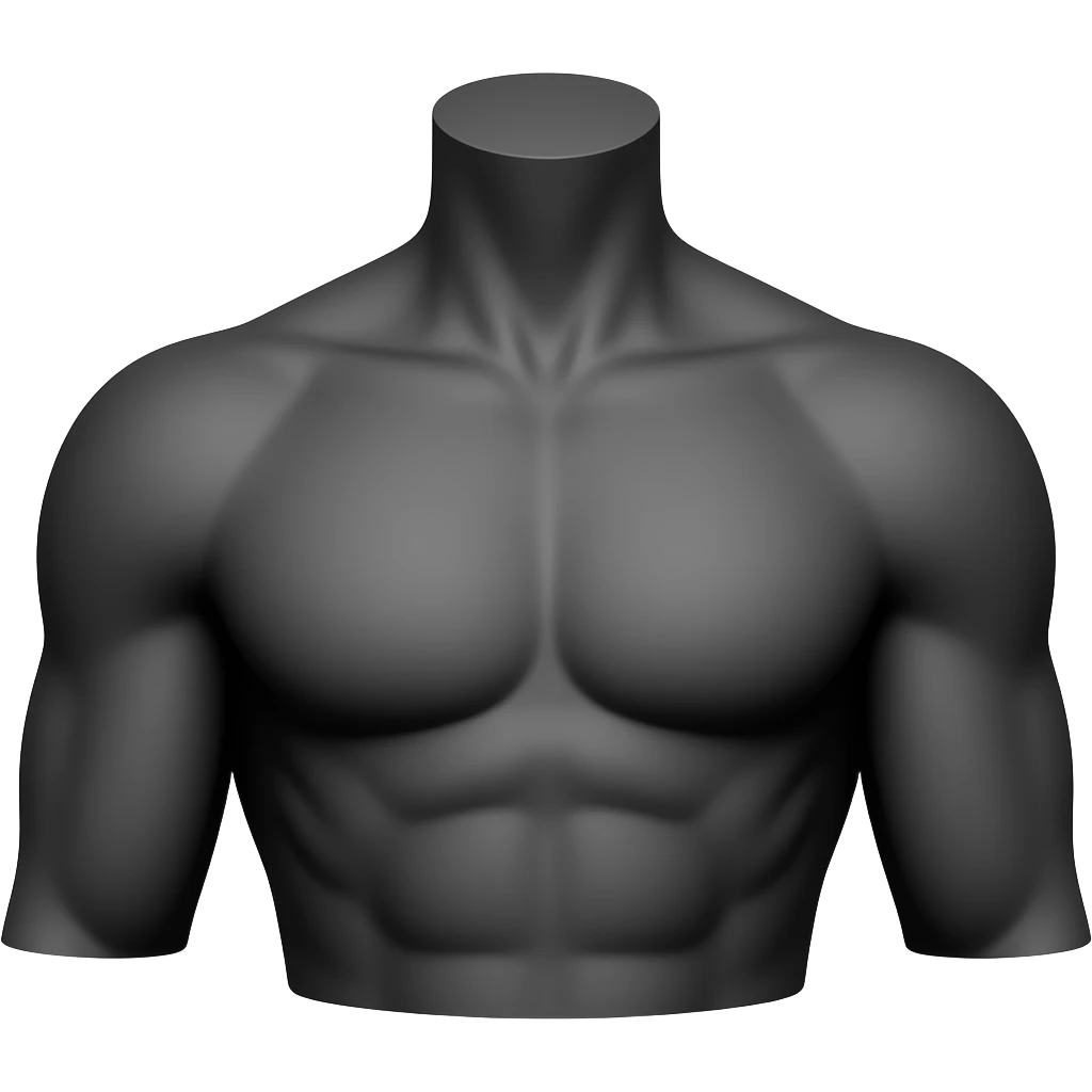 emoji where ONLY Armpits part of the black body is shown, nothing else emoji