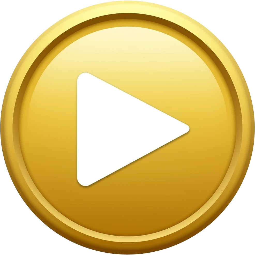 YouTube gold play button emoji