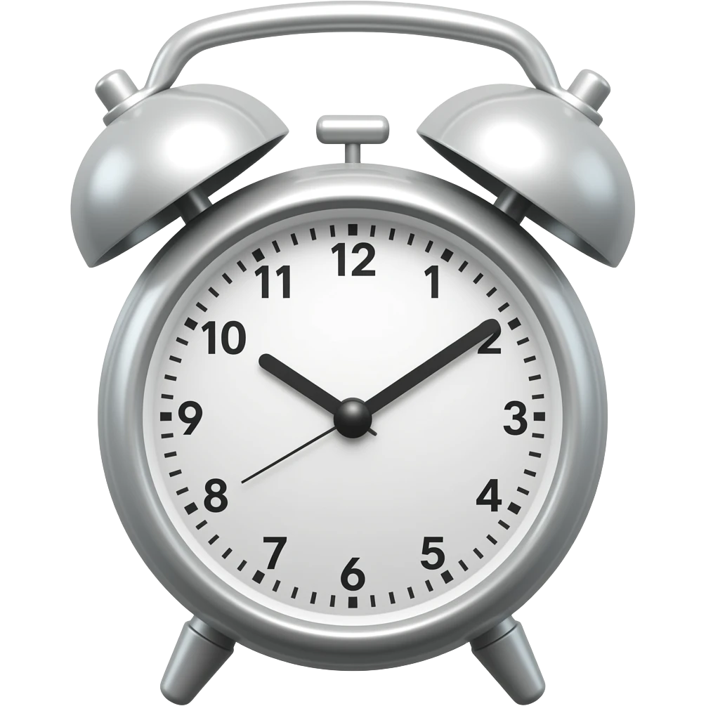 alarm clock emoji