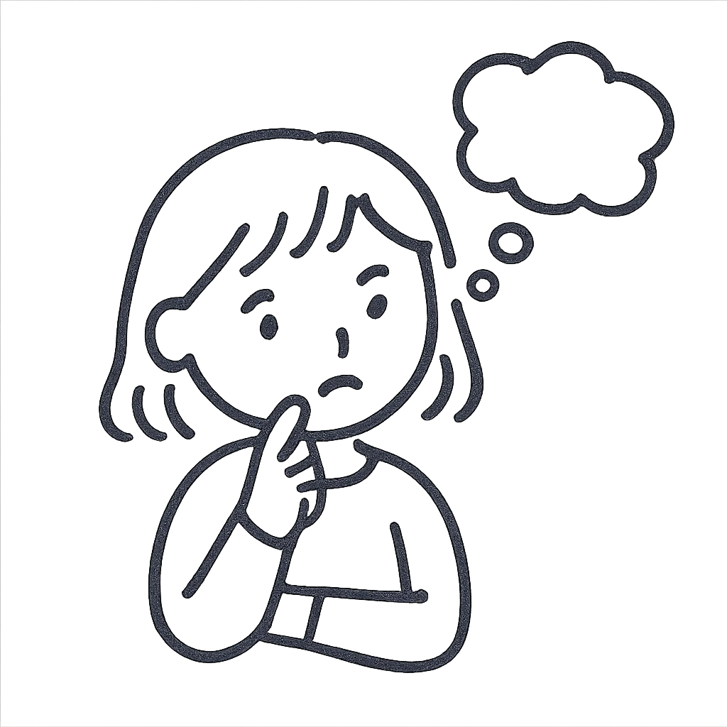 a girl is thinking emoji
