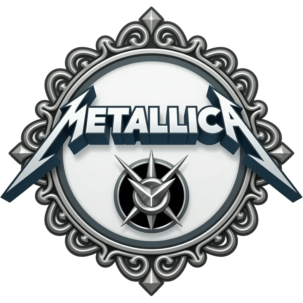 victorian style - symbol for the band Metallica emoji