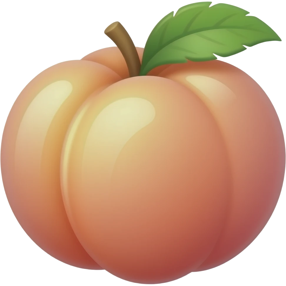 Peach crystal emoji