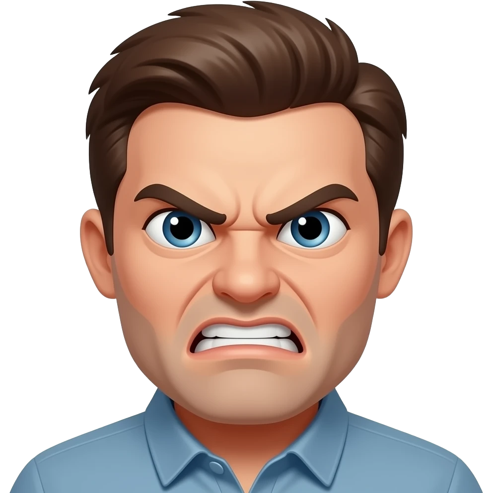 Arrabbiatissimo ancora più arrabbiatooooo emoji