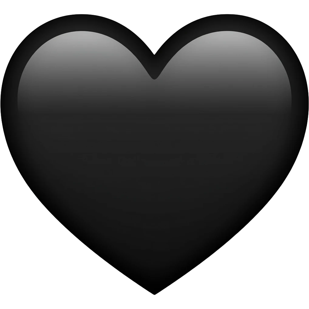 black heart emoji