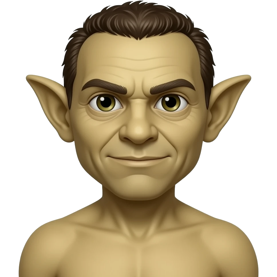Goblin with no clothes on emoji
