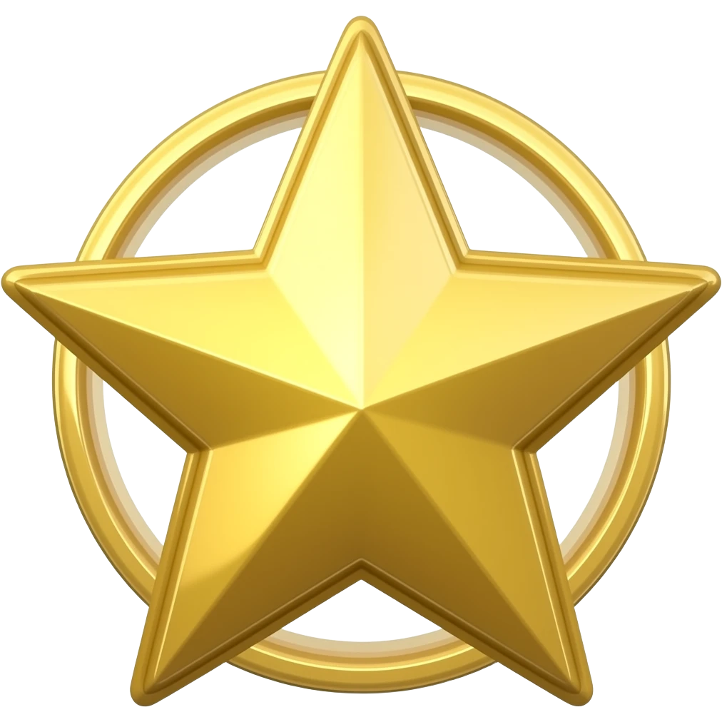 star award no face emoji