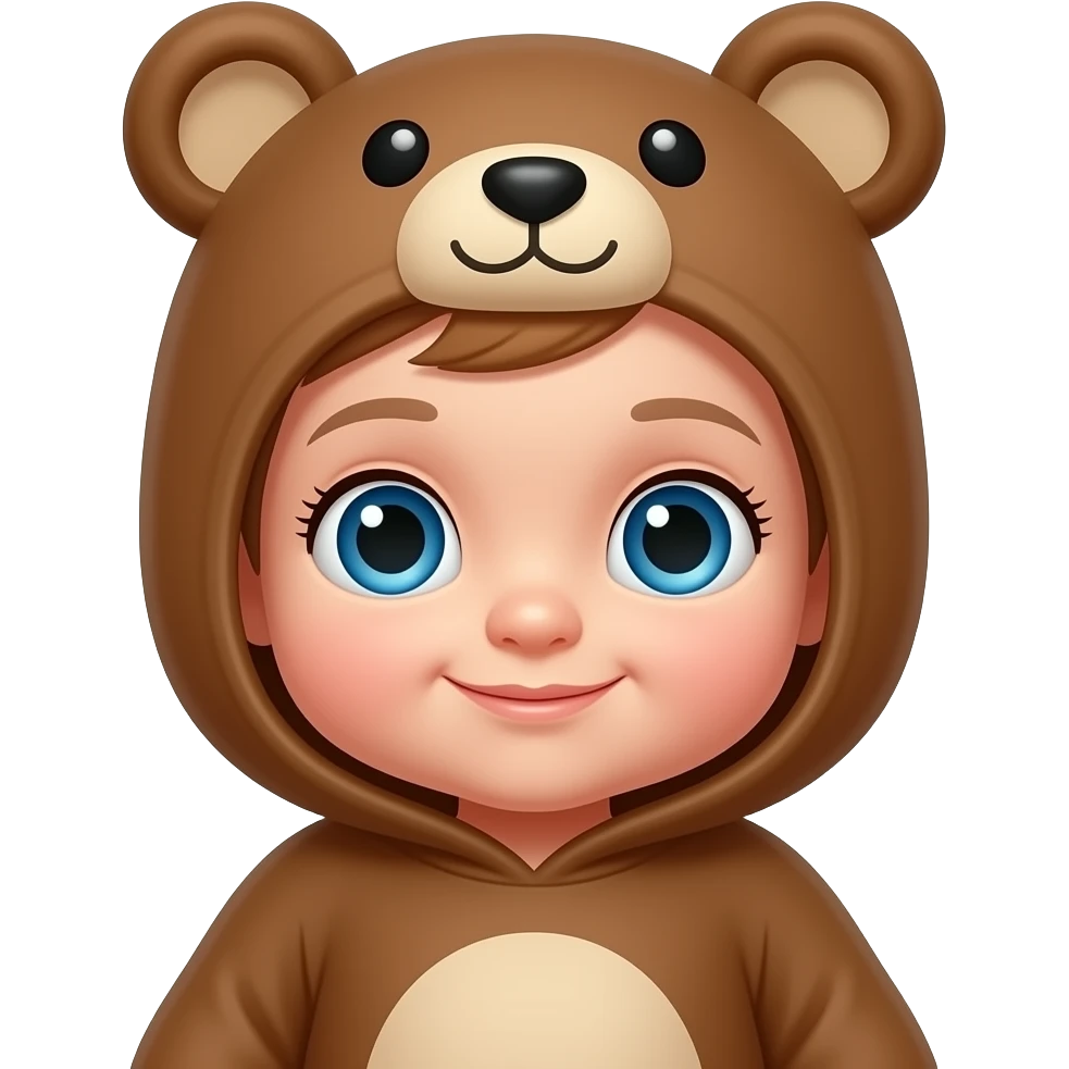 baby with bear onesie emoji