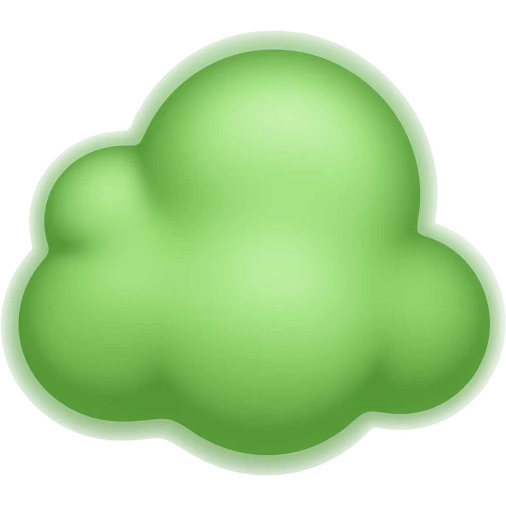 Green smell cloud smoke emoji