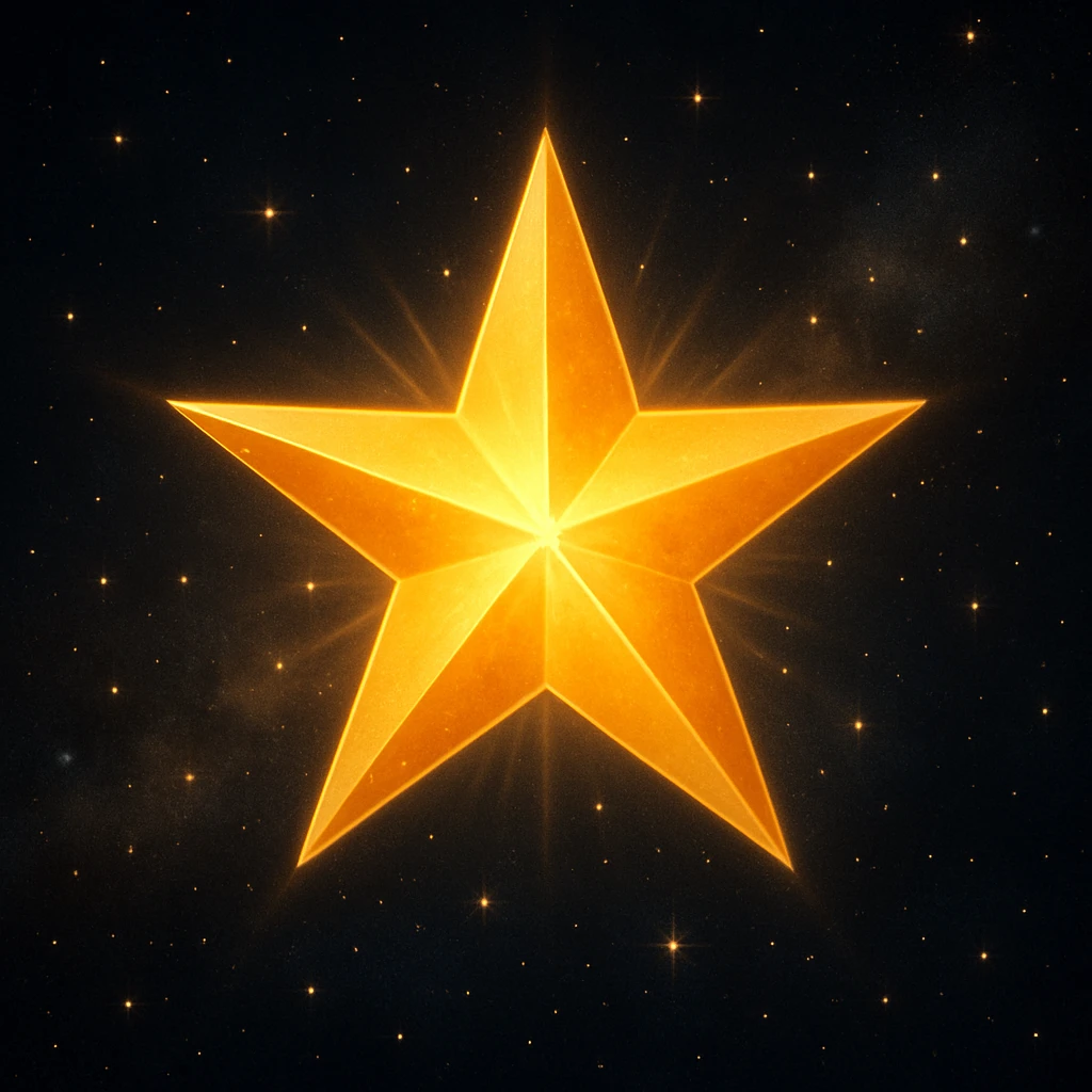 digital illustration of a star emoji