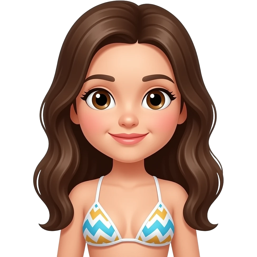 Make me a cute bikini emoji emoji