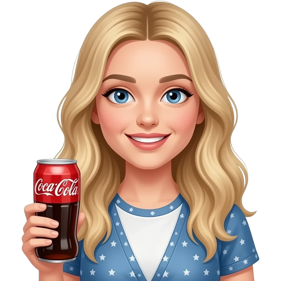 sydney sweeny with coke emoji