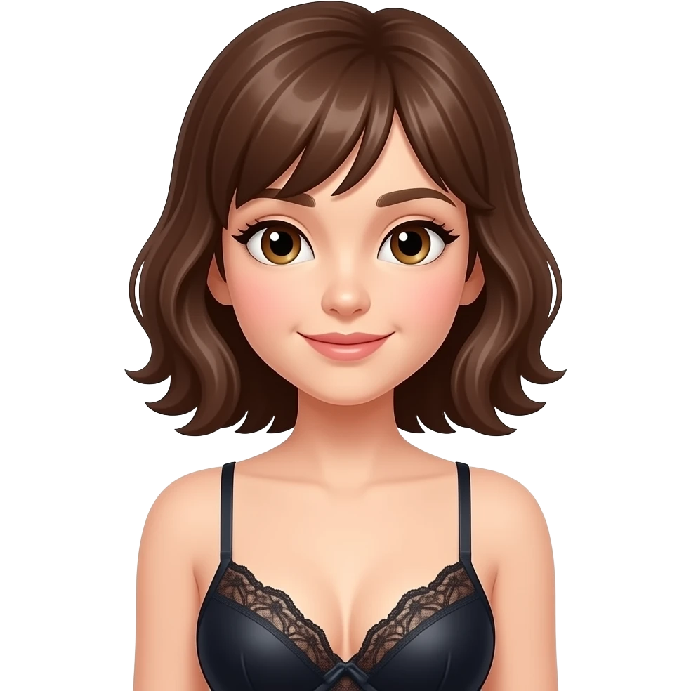 Girl in lingerie emoji